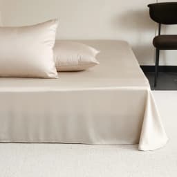 Natural Mulberry Silk Flat Sheet 1PC Solid Color Bed Sheet High End Smooth Bed Linen Single Double Queen King Size Bedding Soft