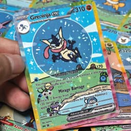 55Pcs Cute DIY Card Proxy Poke My bubble friends Holographic Anime Version Pocket Monster Collection Cards Eevee Charizard
