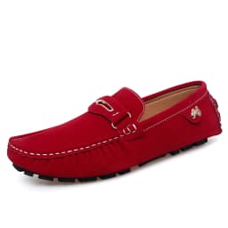 48 Extra-Large Size Matte Couple's Style Halloween Gift 2025 Autumn New Loafers British Style Slip-On Men's Driving Shoes Lightweight Non-Slip Casual Leather Shoes