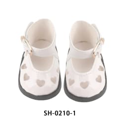 5.5CM PU Leather Mini Doll Shoes For 14 Inches American Doll Boots Hollowing Heart Bow Shoes For 35Cm Baby Girl,Lise,Nancy Dolls