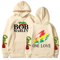 Rapper Bob Marley Hoodies Legend Reggae One Love Hooded Sweatshirts Men Women Fashion Long Sleeve Oversized Pullovers Streetwear