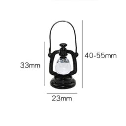 1:12 Miniature Kerosene Lantern Mini Retro Oil Lamp Dollhouse Accessories Kerosene Lantern Model Ornaments Pretend Play Toys