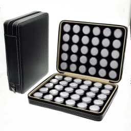 Transparent Gemstone Gem Jar Display Box Loose Diamond Jewelry Storage Carrying Case Nail Gem Stones Holder Organizer Container