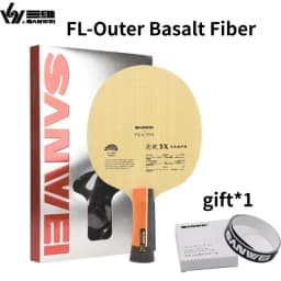 SANWEI Nordic 5X Table Tennis Racket Blade 5+2 Outer Basalt Carbon Fiber Professional PingPong Paddle Blade for Fast Attack&Loop