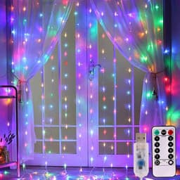 600/300 LED Window Curtain String Light Wedding Party Home Garden Bedroom Outdoor Indoor Wall Decorations