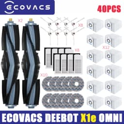 Ecovacs Deebot X1e Omni TURBO Vacuum Cleaner Robot Filter Side Brush Cleaning Cloth Spare Parts Dust Box Accessories