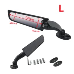 Modified Motorcycle Mirrors For Kawasaki Ninja 250 300 400 650 H2 H4 Adjustable Rotating Rearview Wind Swivel Wing Side Mirror
