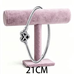 2026 New 925 Silver Women's Studded Chain Eternal Sparkling Snow Tennis Bracelet Display Tool DIY Exquisite Charm Jewelry
