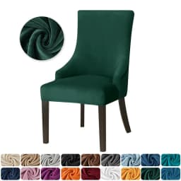 Super Soft Small ArmChair Cover Elastic Pure Color Chair Cover High Back Sloping Armchairs Slipcovers for Hotel Home Decor