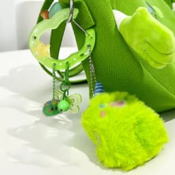 Ins Cute Acrylic Cartoon Keychain Fruit Shape Climbing Button Carabiner Bag Decorative Keychain Bag Pendant Hook Key Hanging