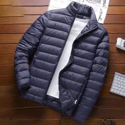 Lightweight Short down Cotton Jacket for Men Autumn Winter Fashion Urban Style Hooded Coat Thin Model Regular Length Silk Cotton
