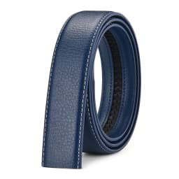 Belt No Buckle for Automatic Buckle PU Leather Belts Without Buckle for Men Women No Buckle 3.5cm Wide 150 160cm