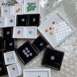 10Pcs Diamond Jewelry Organizer Gems Packaging Box DIY Disamond Ring Jewllery Storage Case 3CM Gemstone Zirconia Gift Box