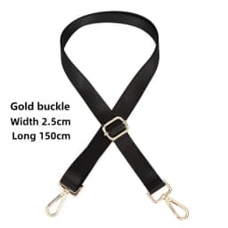 Fashion Black Nylon Shoulder Bag Strap Adjustable Replacement Detachable Belt for Women Men Messenger Bags Handle Handbag Belt
