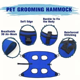 Pet Grooming Hammock Cat Dog Nail Clipper Fixer Teddy Hook Type Feeding Anti-scratch Artifact Restraint Bag Pet Accessories