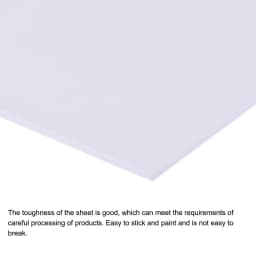 4pcs ABS Plastic Sheet 250x200mm White Sheet Plate Thickness 0.5/1.5/2/3mm for Building Model DIY Crafts Panel