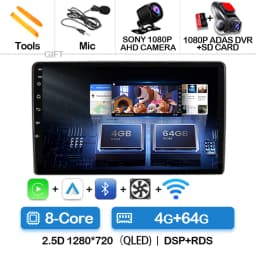 Android 16 Car Radio For Fiat Ducato 3 2006 - 2022 Carplay Auto Multimedia Stereo Player GPS Navi BT 360 Camera 4G WIFI QLED DSP