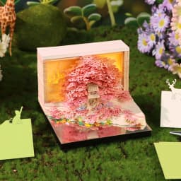 2027 3D Calendar Memo Pad Led Time Piece Calendar Tree of Chakra Desk Calendar Paper Carving Sticky Calendar For Christmas Gifts