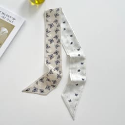 Korean green headband long small silk scarf for Women, Soft Comfort Elastic Headband, Workout Daily Casual Evening Gift Chic