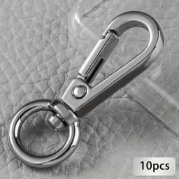 10Pcs Swivel Lobster Clasps, Classic Swivel Trigger Snap Hooks, Push Gate Snap Hook Bag Clips for Lanyard DIY Outdoor Keychain