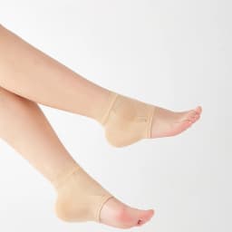 Black/Nude Heel Protective Mesh Gel Silicone Heel Sock Foot Cover Moisturizing Anti-wear Anti-crack Half Sock Heel Cover