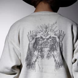 Yao Fashion Saint OF Michael Graffiti Print Pullover Luxury Streetwear Oversize Y2k High Quality Casual Sweatshirt For Men
