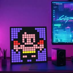 16/32/64 RGB LED Pixel Matrix Smart Display Digital Lamp Panel DIY Art Display Gaming Anime Room Decor Frame APP Control