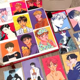 30pcs Handbook Stickers Comics Korean Boy Handbook Character Stickers Diary Album Decorative Junk Journal Cute