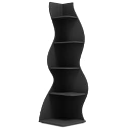 Tribesigns Modern 5-Tier Wall Corner Bookshelf, Stylish Corner Small Bookcase Storage Rack Plant Stand with Unique