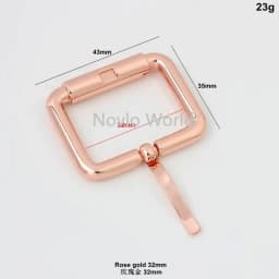 10-50 pcs 5 colors Rose gold 16mm 20mm 25mm 32mm turnbuckle alloy square pin buckle bags,rose gold belts buckles