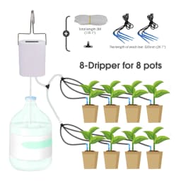 Pump Timer Watering Irrigation Kit for Balcony Indoor Bonsai Plants 2/4/8 Drippers Micro Controller System Home Garden Sprinkler