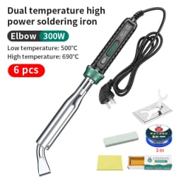 LUXIANZI Electric Solder Iron High Power 220V External Heat Adjustable Temperature Welding Pen Repair Tool With Indicator Light