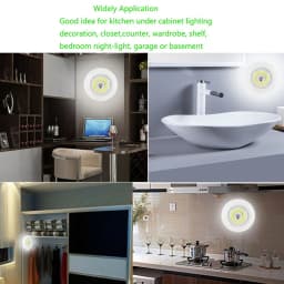 LED Light COB Under Cabinet Light Night Light Wireless Remote Control Dimmable Wardrobe Lamp 5W Super Bright Closet Lighting