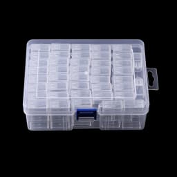32/40/42/48/56/64 Plastic Organizer Box Multifunctional Portable Clear Storage Box for DIY Diamond Painting Beads Jewelry Supply