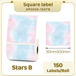 M110 M200 M221 2' Color Circle Thermal Sticker Label Self-Adhesive Round Direct Sticker Label for DIY Logo Design QR Code 1 Roll