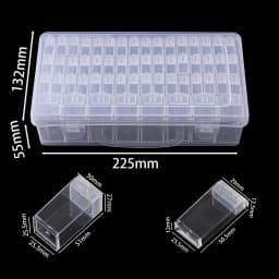 32/40/42/48/56/64 Plastic Organizer Box Multifunctional Portable Clear Storage Box for DIY Diamond Painting Beads Jewelry Supply