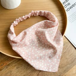 1PCSummer Vintage Floral Triangle Headband, Elastic Boho Flower Print Hair Kerchief, Sweet Breathable Hair Scarf For Women Beach