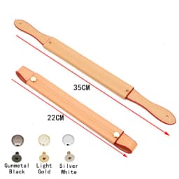 2Pcs/Lot Bag Handle Strap Short Bag Handles 22cm 35cm PU Leather Shoulder Bag Strap Handbag Replacement Belt Bag Accessories