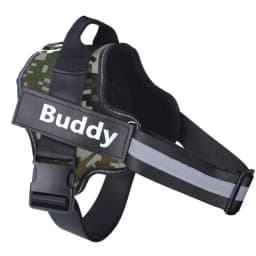 Customized Reflective Breathable Dog Harness Vest, Adjustable Pet Harness, ID Patch, No Pull, Outdoor
