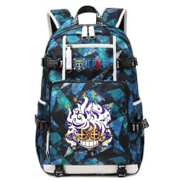 Anime Luffy Print Casual School Backpack Large Capacity Student Bookbag for Boys and Girls Travel Sport