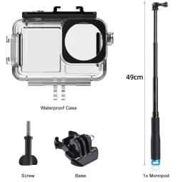 ACTION 5/4/3 Waterproof Case Diving Underwater Protective Housing Shell for DJI Osmo Action 5 PRO 4 3 Action Camera Accessories