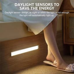 LED Motion Sensor Light Under Counter Lighting Wireless USB Rechargeable Kitchen Night Lights Magnetic 3-Colors Bedroom Lighting