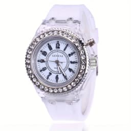 Luminous Electronic Watch For Students, Rhinestone Couple , New Year's Gift