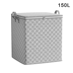 Non-woven Quilt Storage Bag With Lids Zipper Foldable Clothes Quilt Bins Container Large Capacity Dust-proof Bag Organize