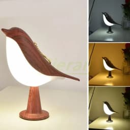 Nordic Modern Magpie Led Desk Light Bedroom Study Bedside Lamp Living Room Decorate Touch Bird Floor Lamps Car Aromatherapy Lamp