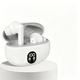 Mini Slim TWS Wireless Bluetooth Earbuds Noise Isolation Long Playtime Battery Built-In Mic for Hands-Free Calls Music Streaming