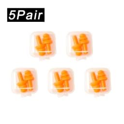 Soft Silicone Earplugs Waterproof Swimming Ear Plugs Reusable Noise Reduction Sleeping Ear Plugs Hearing Protector With Box