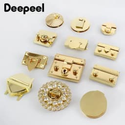 2Pcs Metal Turn Twist Lock Buckle Purse Spring Latch for Bags DIY Handbag Locks Clasp Bag Closure Sewing Hardware Accessories
