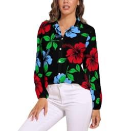 Vintage Flower Print Loose Blouse Irises by Van Gogh Simple Oversized Blouses Woman Long-Sleeve Cute Shirts Autumn Graphic Top
