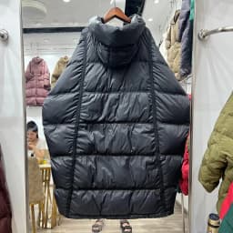 Schinteon Women White Duck Down Jacket with Hood Autumn Winter Warm Long Outwear Over Size Loose Coat 2026 New